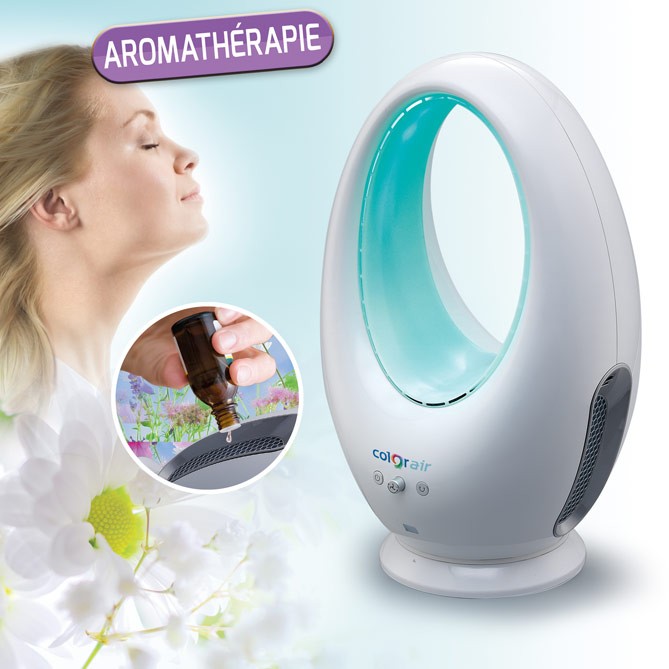 Ventilateur sans pales COLOR-AIR: Minuterie de 1 à 4 heures